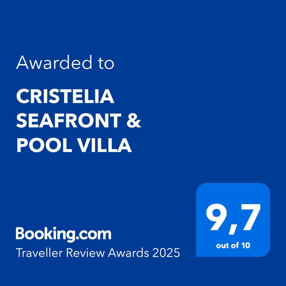 Cristelia Seafront & Pool Villa Lakhania Ngoại thất bức ảnh